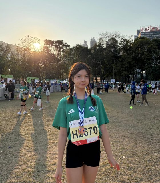 Beaker at her first Standard Chartered 10K run